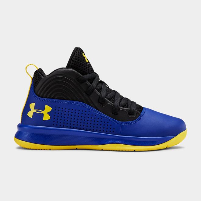 Under Armour Lockdown 4 - Chlapcenske Basketbalove Topanky - Kráľovská Modrá/Čierne